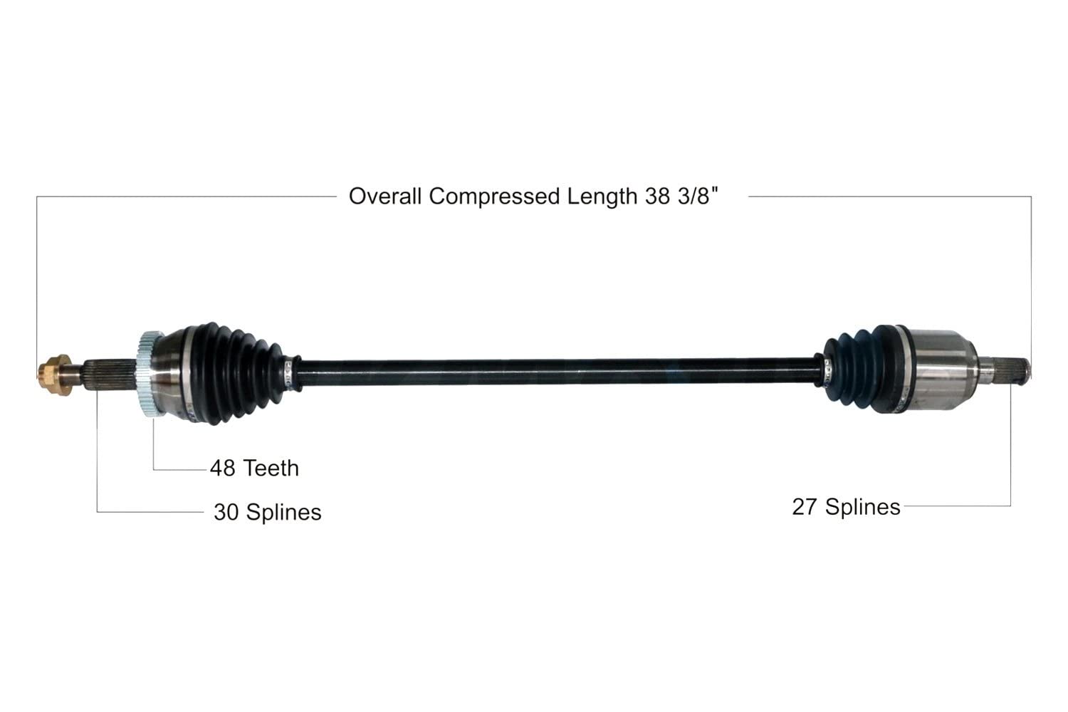 Amazon.com: TrakMotive CV Axle Shaft - HY-8286 : Automotive